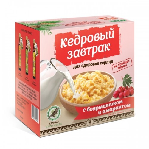 Купить Завтрак кедровый для здоровья сердца с боярышником и амарантом  г. Вологда   